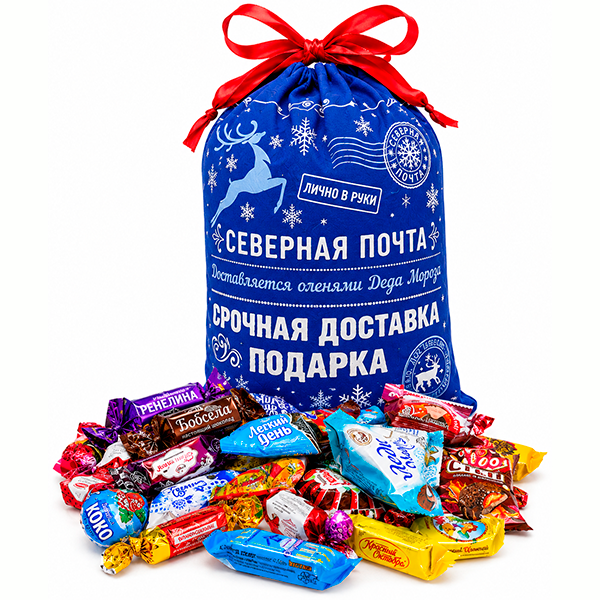 Новогодний подарок Мешок Северная Почта