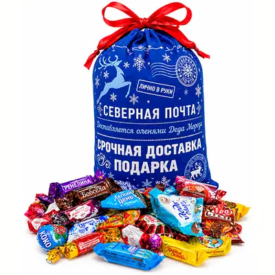 Новогодний подарок Мешок Северная Почта